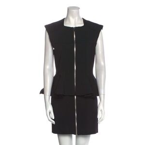 Givenchy peplum square-neck mini dress
